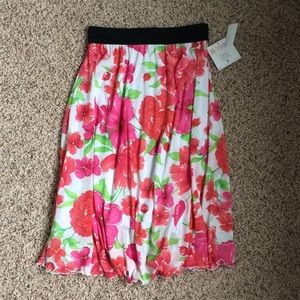 Bright Floral LuLa Lola Gauzy Lightweight Skirt